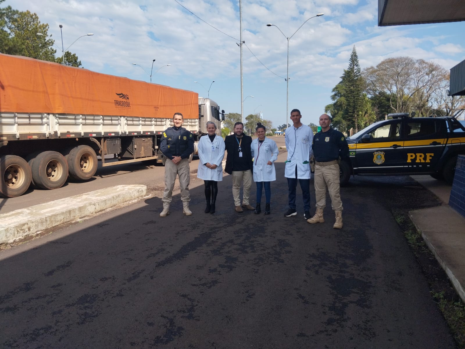 ​PRF e SENAC realizam ação para saúde de caminhoneiros em São Borja